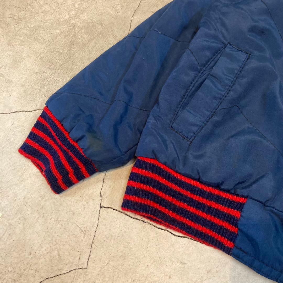 70's ビンテージ キッズ adidas ブルゾン リバーシブル 虎 刺繍