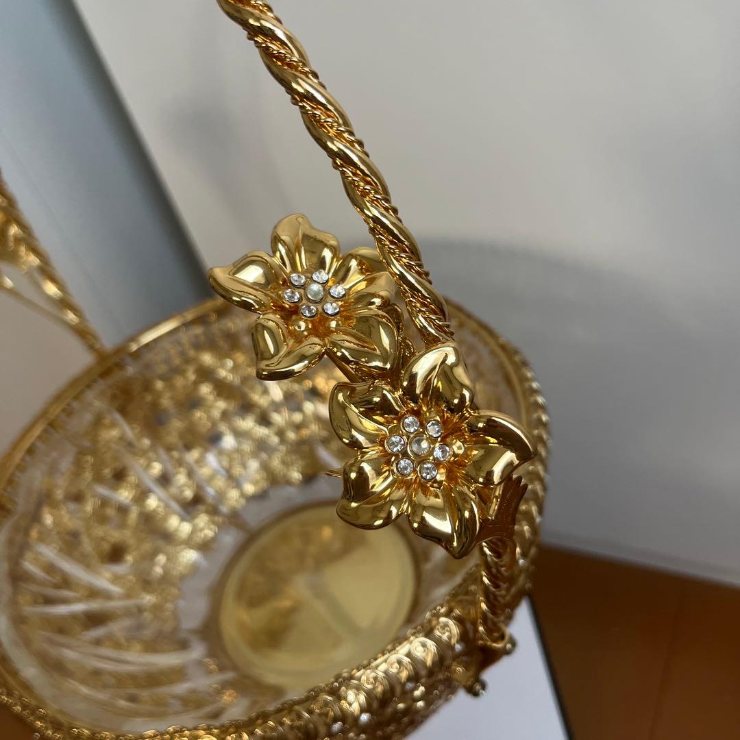 ドバイ　ゴールドフルーツバスケット　高級インテリア