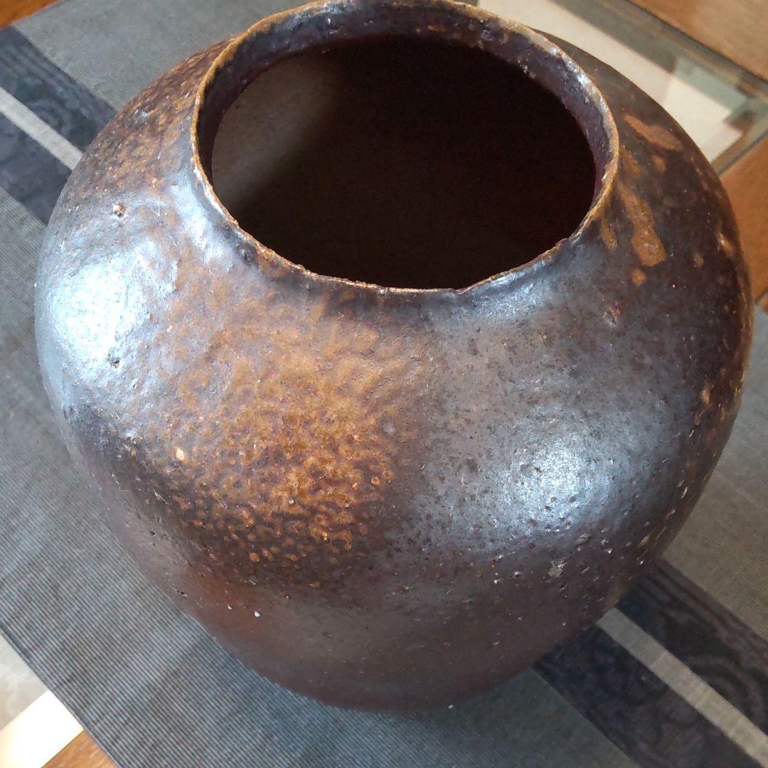 黒備前　花器　50　備前焼