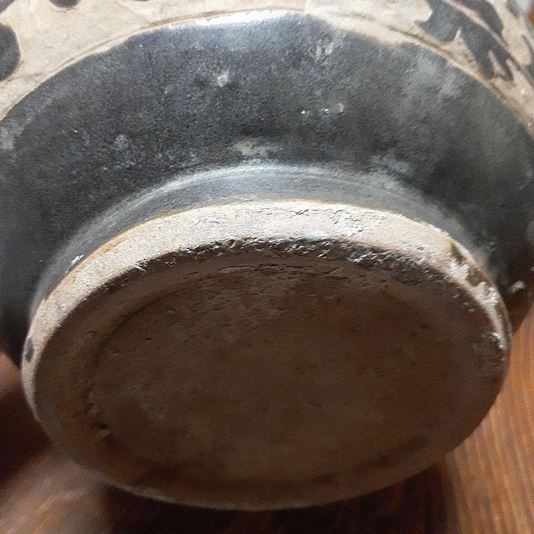 訳有り中国磁州窯陽刻花瓶