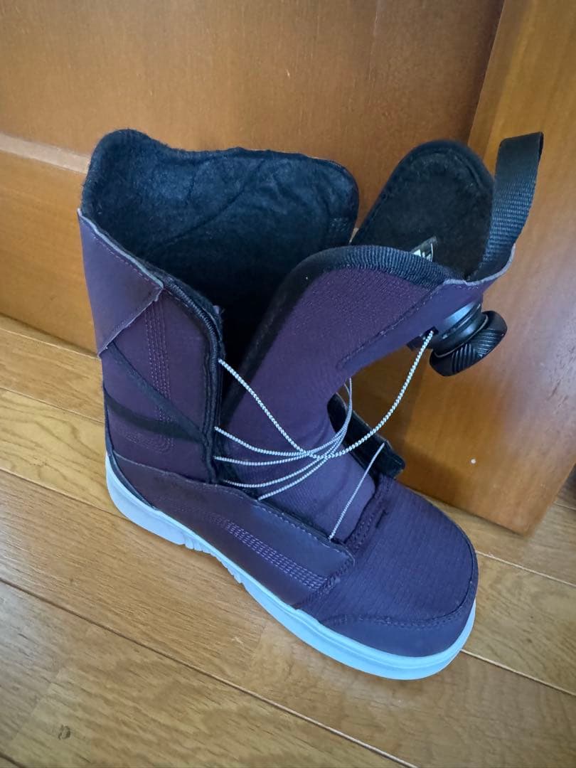 女性用スノーボードブーツ パープル　salomon 24.5センチ美品