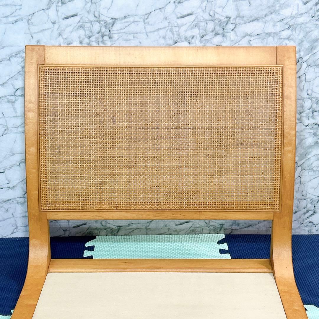 TENDO 天童木工 メープル材 座椅子 5559MP 4脚セット 原好輝 籐