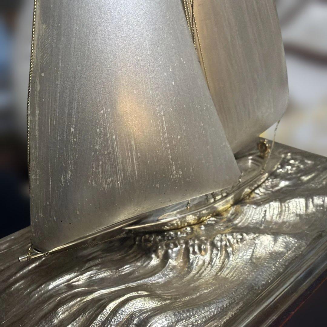 銀製 ヨット スターリングシルバー Sterling 帆船模型 昭和レトロ