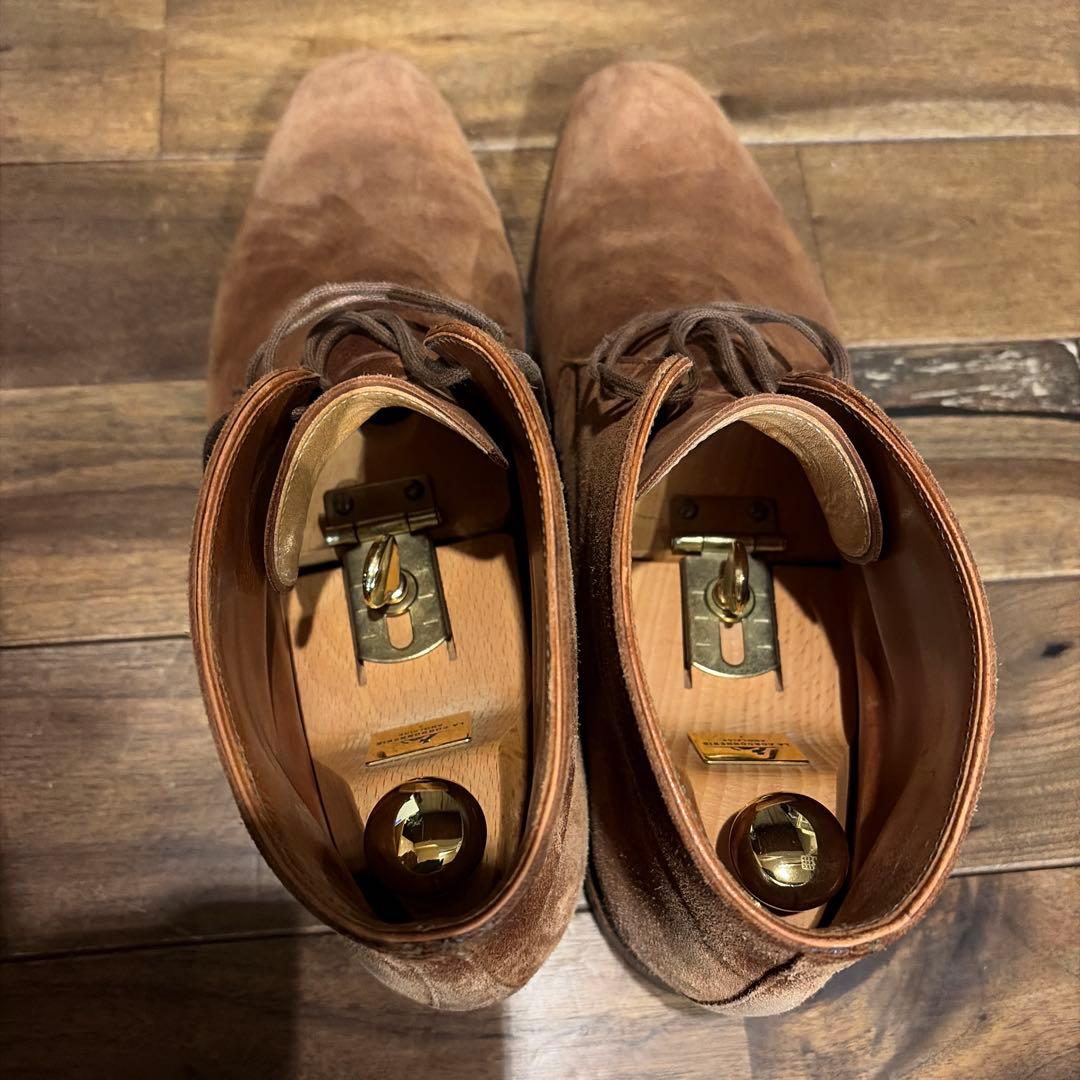 ブラウン スエード チャッカブーツ　クロケット　※送料込