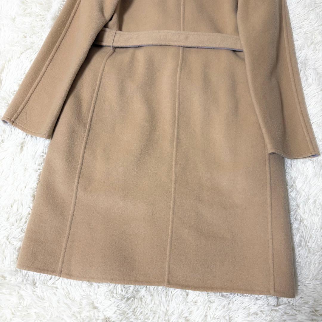 マックスアンドコー ダブルフェイス バイカラー ウールコート