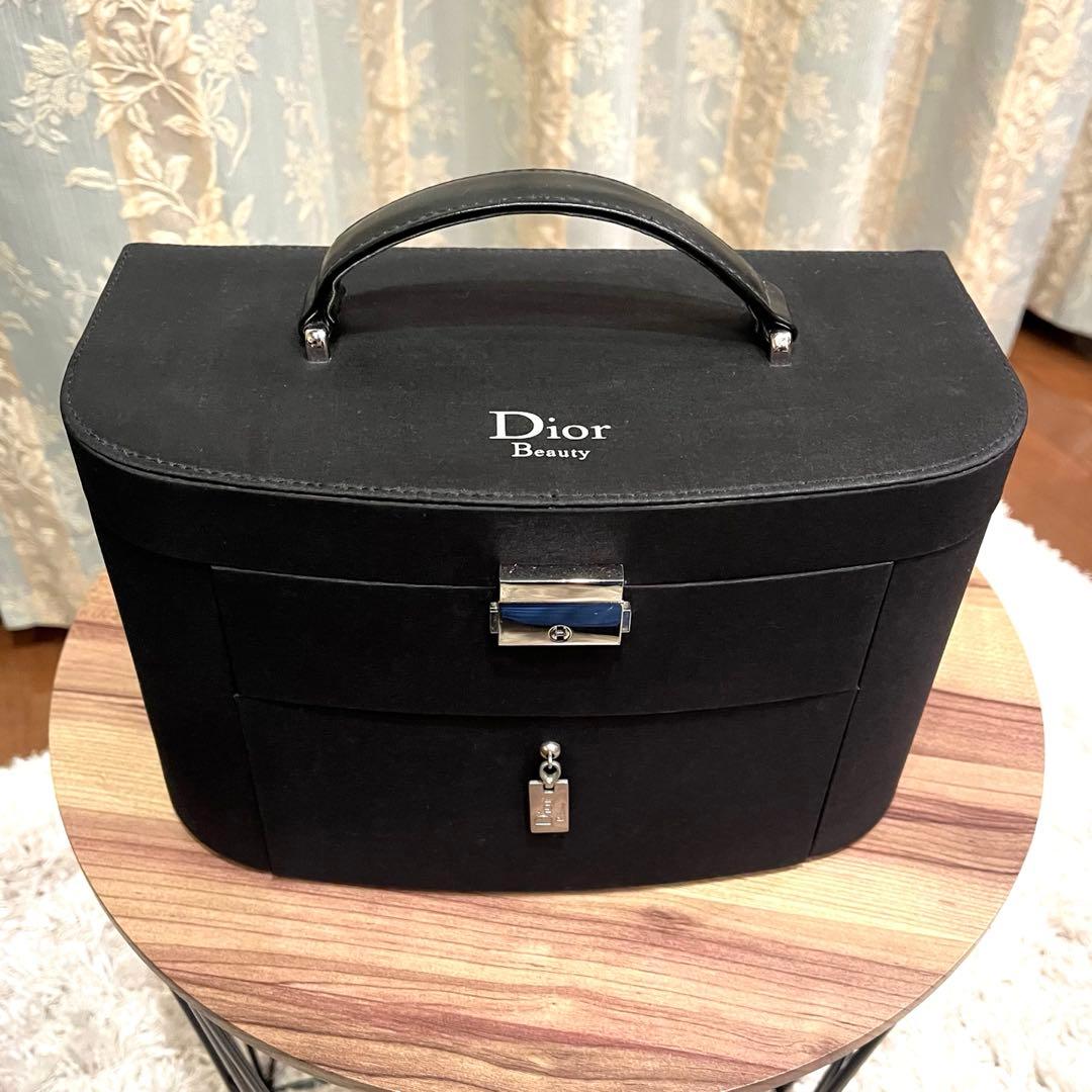 ✨希少✨美品✨Dior ディオール メイクボックス 3段 ミラー付 ブラック色