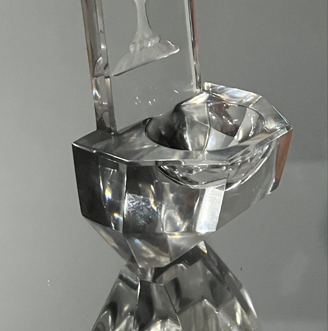 BACCARATバカラ/※極希少型 美品　キリスト クロス十字架　壁掛け聖水盤