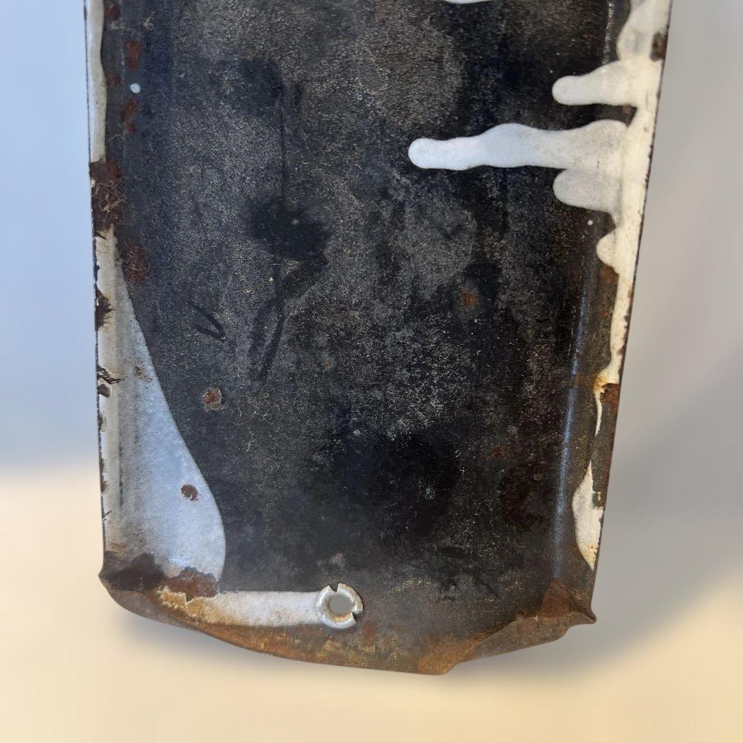 アンティークホーロー看板　本日休診　病院　昭和レトロ　インテリア　コレクション