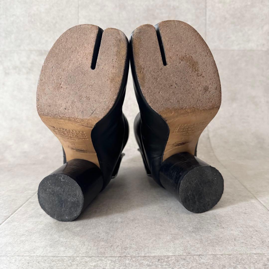 メゾンマルジェラ　足袋　タビブーツ　TABI　ブーティ　ヒール　黒　36