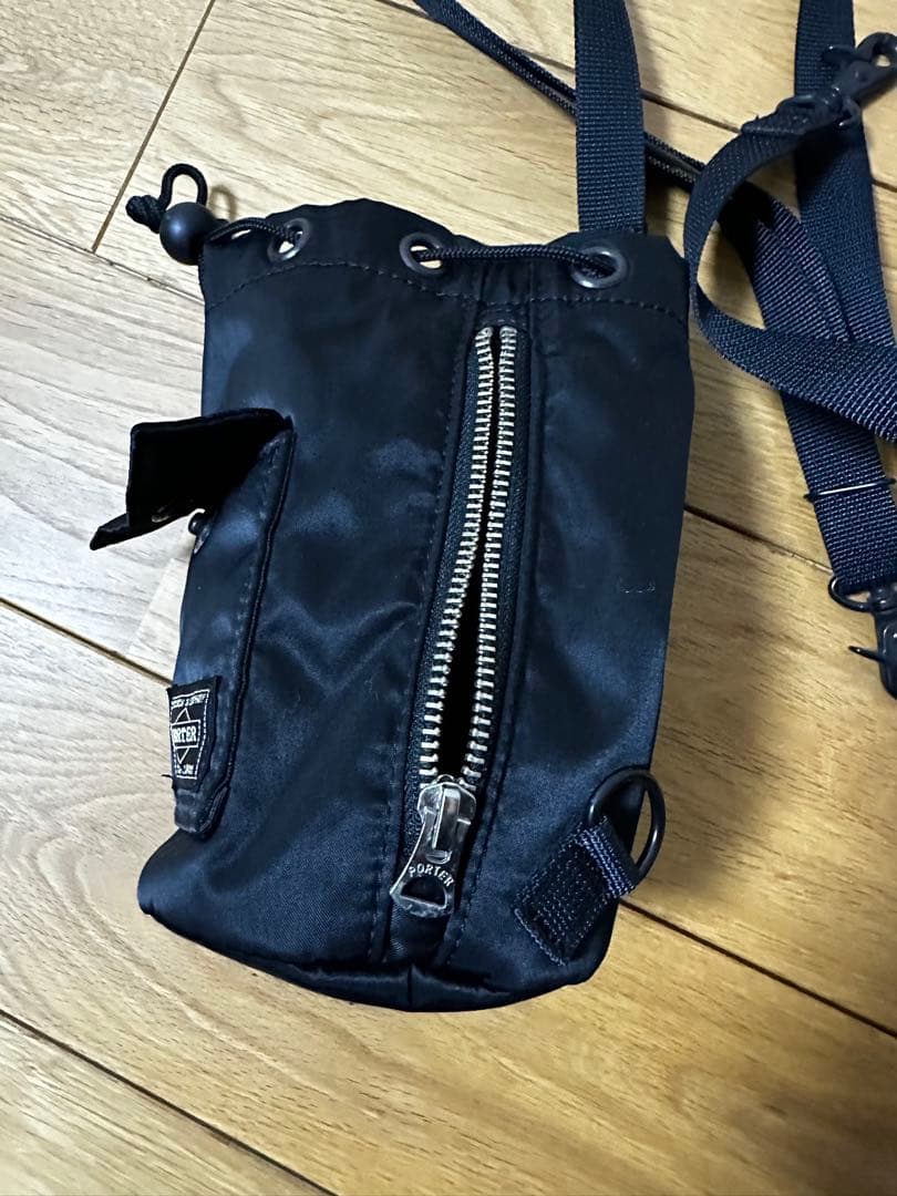 PORTER ブラックナイロンバッグ　巾着