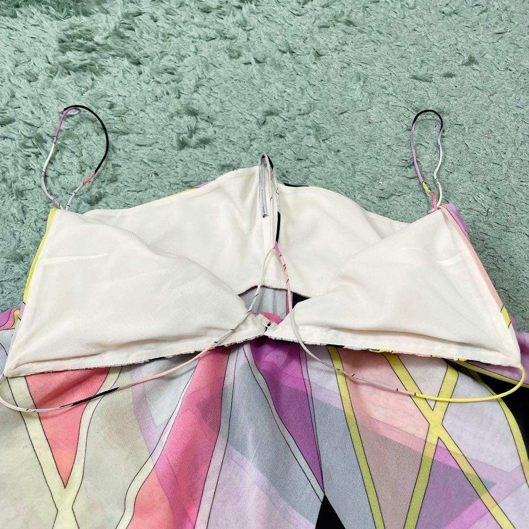 【美品】EMILIO PUCCI エミリオプッチ シルクキャミソールトップス