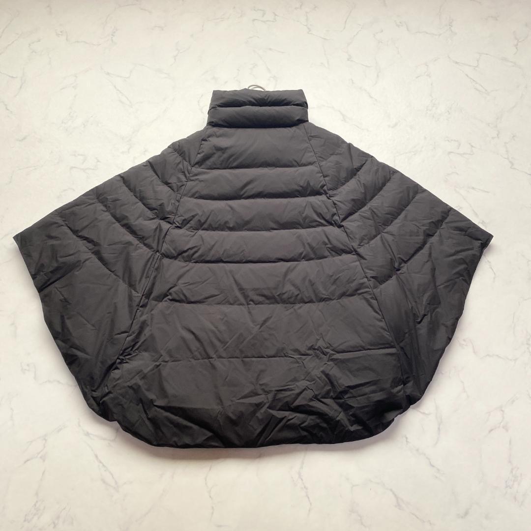 美品✨ナノユニバース 西川ダウン スタンドカラーダウンポンチョ ダークグレー