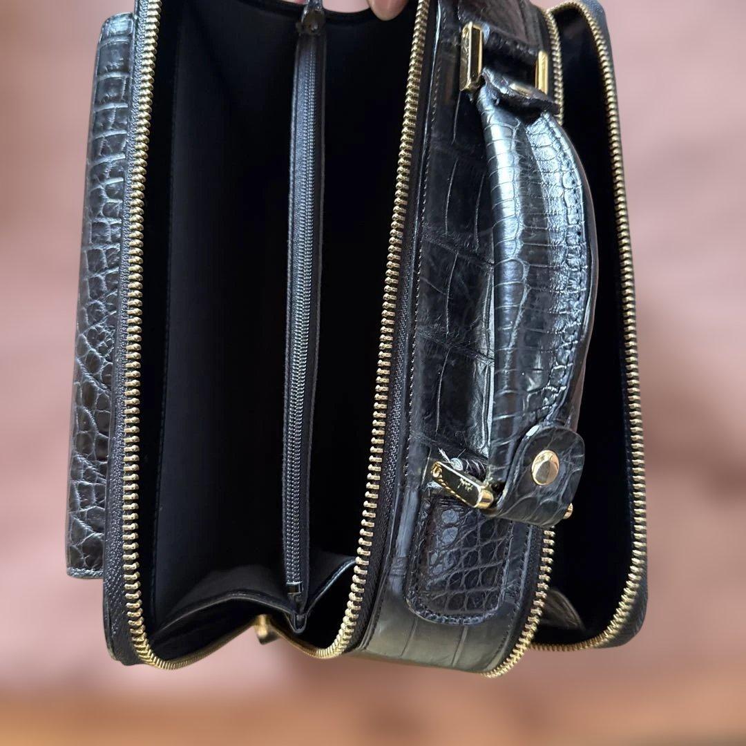 マットクロコダイルセカンドバッグ JRA認定品