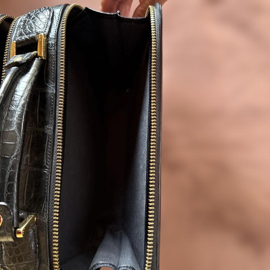 マットクロコダイルセカンドバッグ JRA認定品