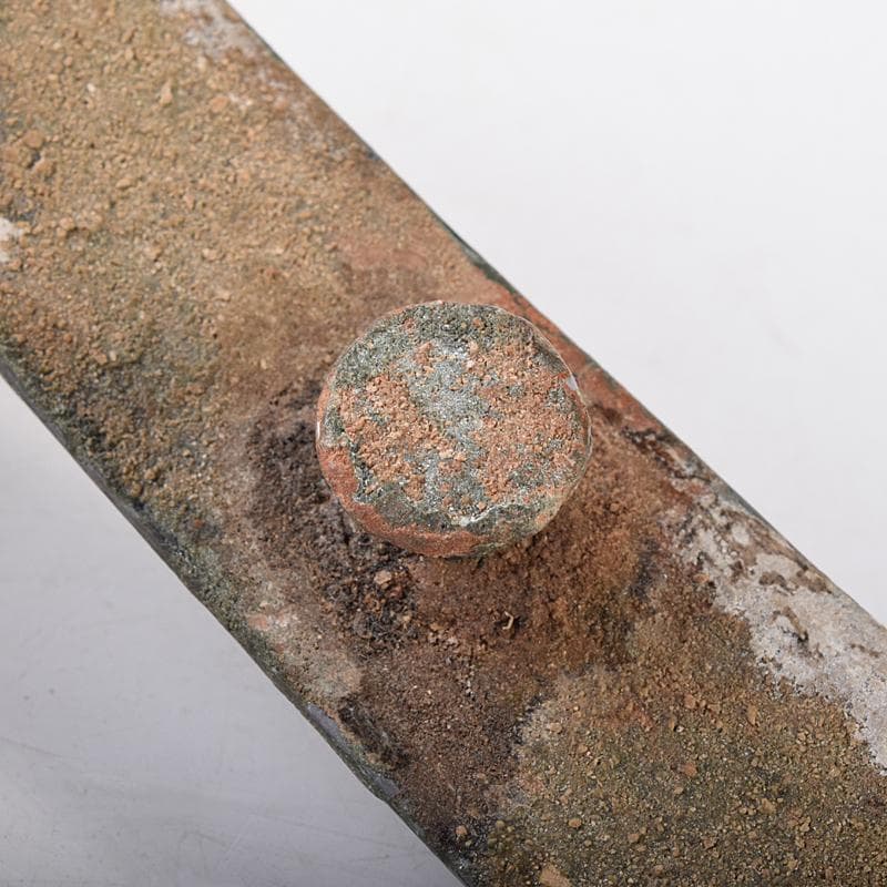 中国　古銅青銅　象嵌　帯鉤　筆架　M　R8093