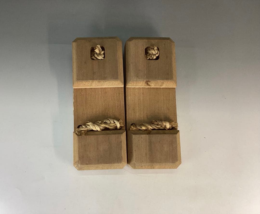 【中古品】露地下駄　駒下駄　3足セット①（紙箱）USED〈税込•送料込〉