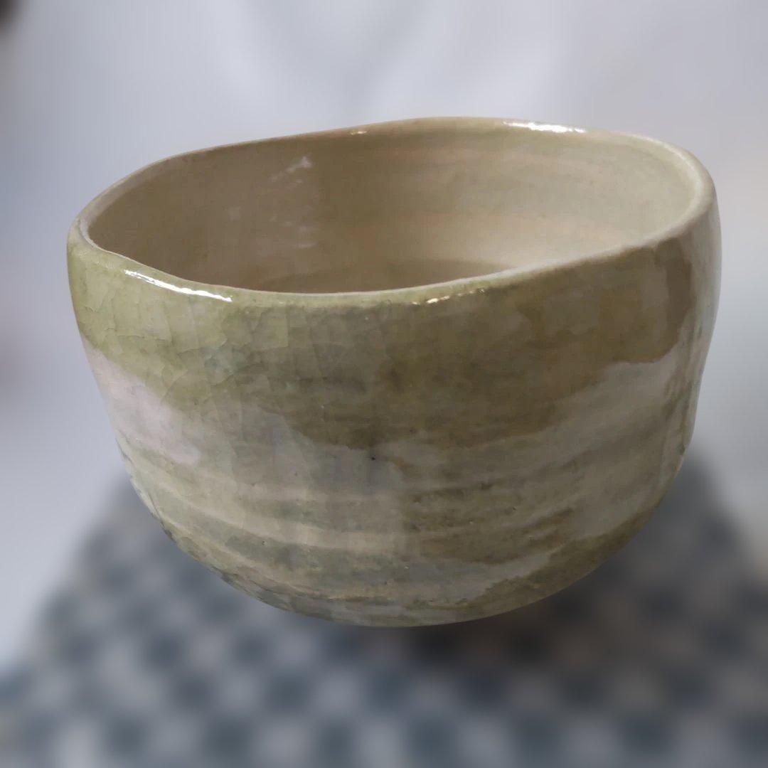 楽焼 楽入窯 吉村楽入 造 絵付け あじさい 茶碗 楽茶碗 茶道具 抹茶碗 新品