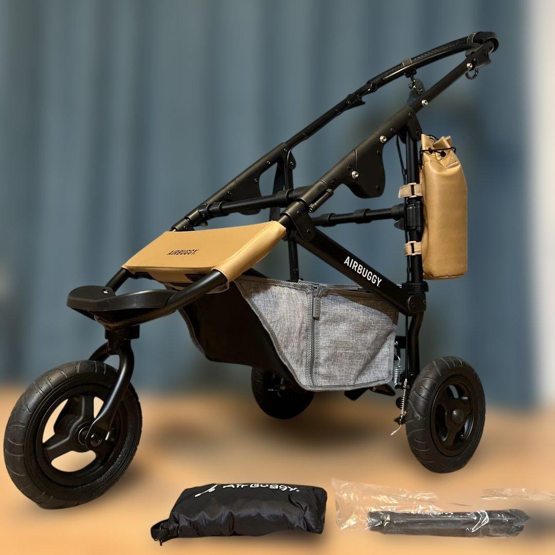極美品☆AIR BUGGYエアバギー 新型フレーム　ドッグ　ペットカート ドーム