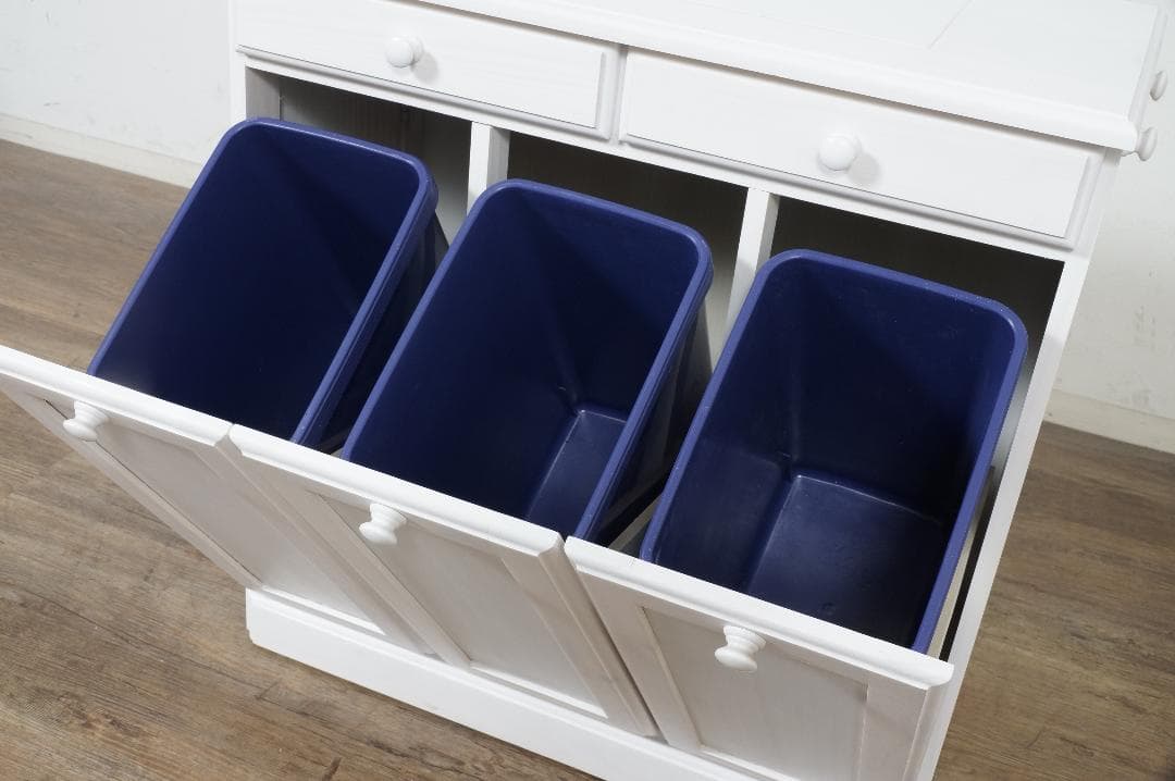 Runi⭐︎　天板タイル　ダストボックス　15L×3　ゴミ箱