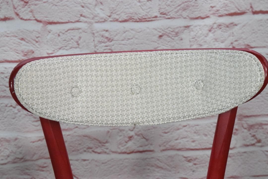 2脚　TON/トン バナナチェア ファブリック付き ダイニングチェア　レッド　B