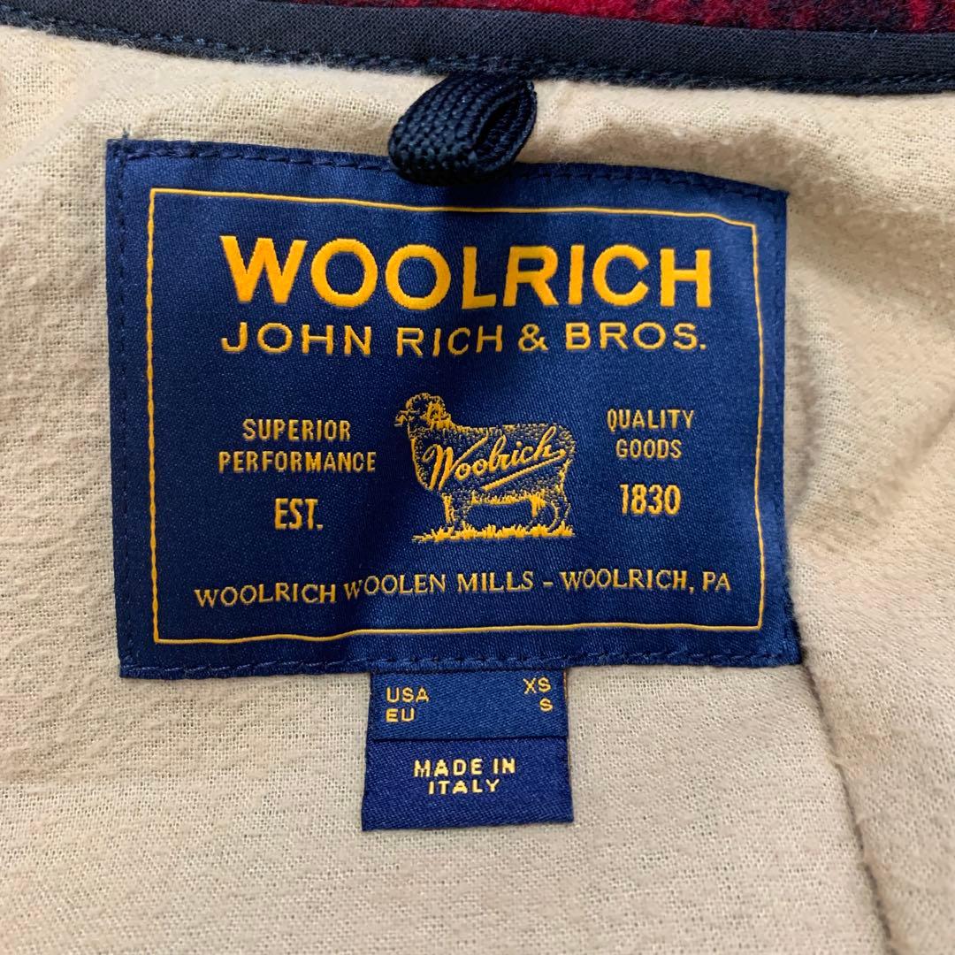 【極美品】ウールリッチ　ハンティングジャケット　S　チェック　総柄　イタリア製