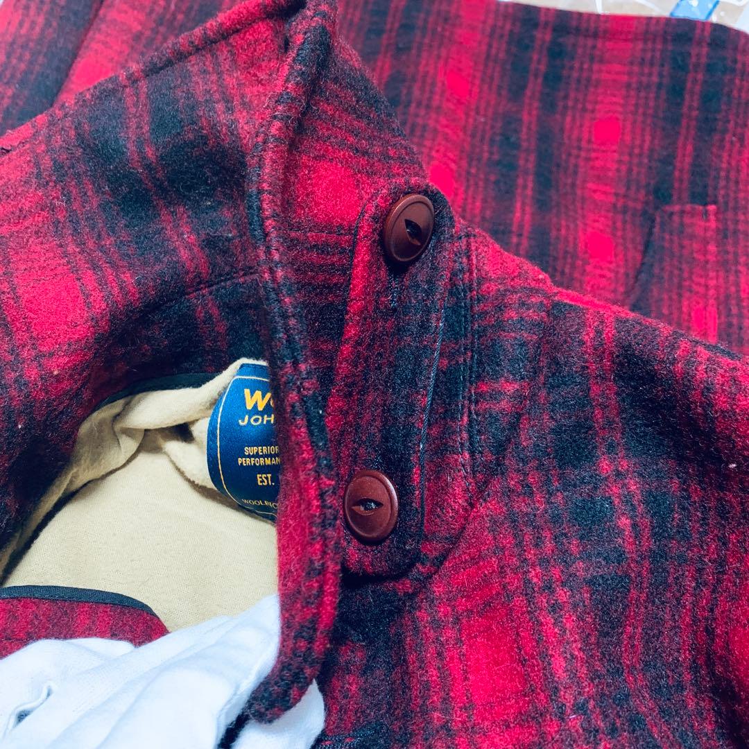 【極美品】ウールリッチ　ハンティングジャケット　S　チェック　総柄　イタリア製