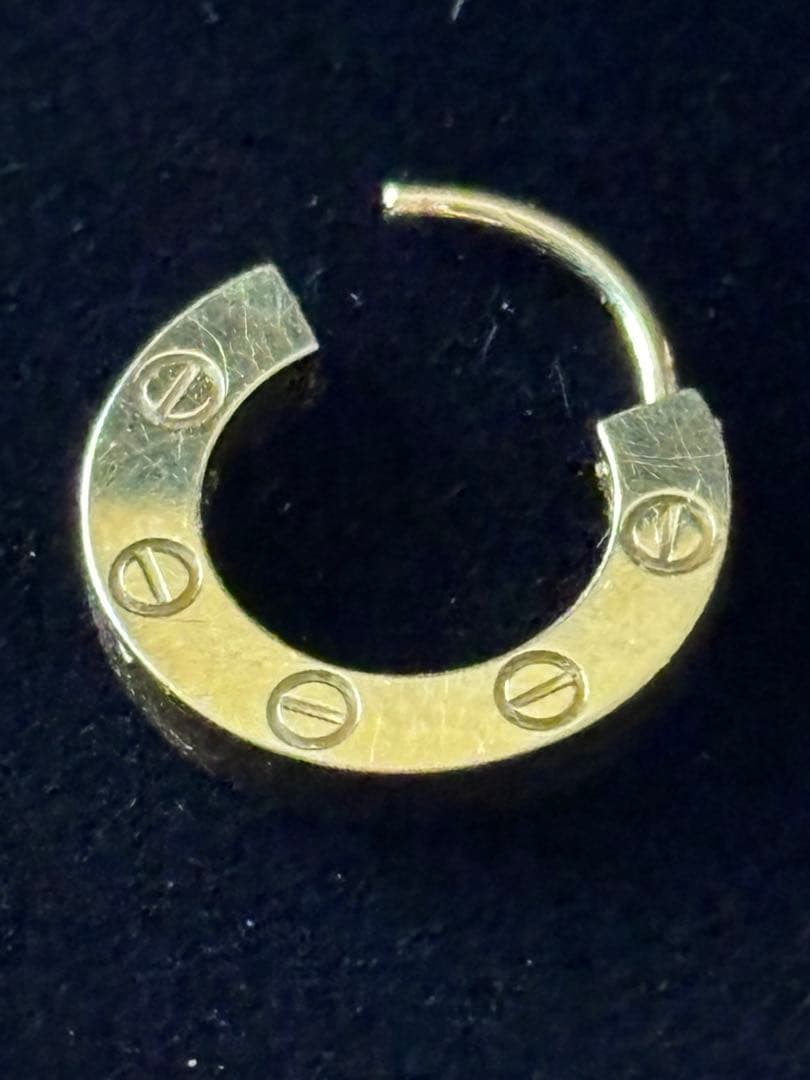 最終価格　Cartier LOVE シングルピアス　イエローゴールド