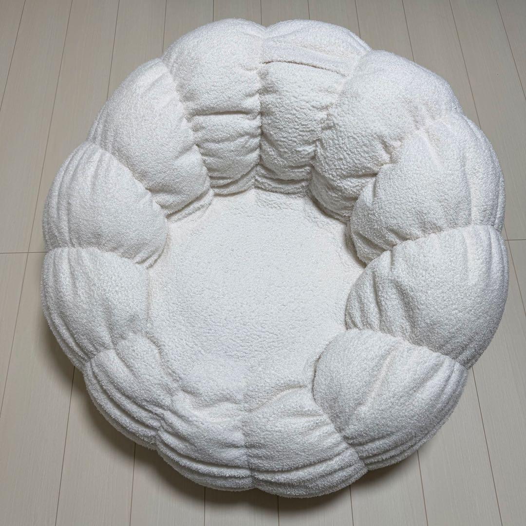 smoo ビーズクッション ホワイト 小