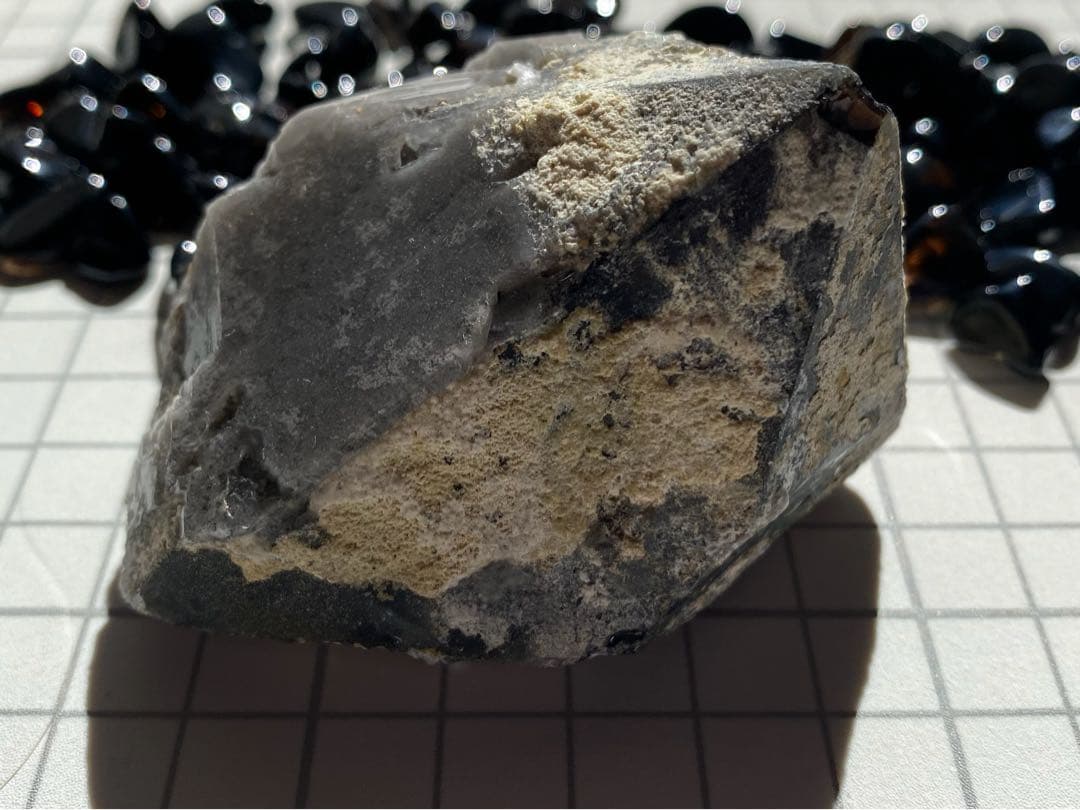 セット★ モリオン 単結晶 モリオン細石　天然石　黒水晶　チベット産