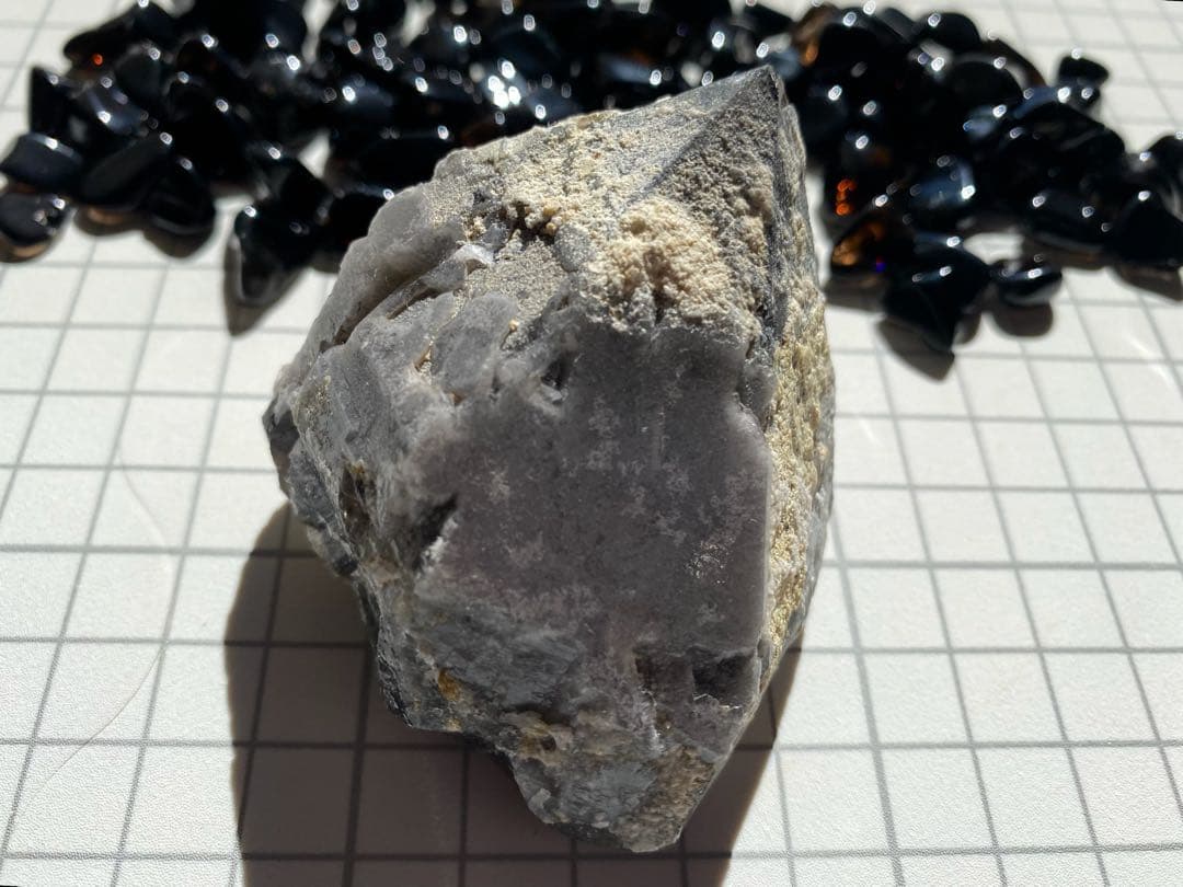 セット★ モリオン 単結晶 モリオン細石　天然石　黒水晶　チベット産