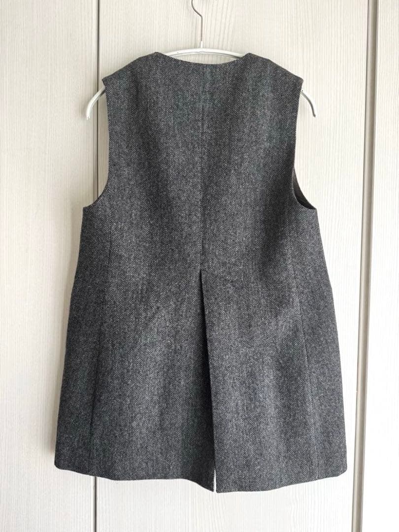 THE SHINZONE ヘリンボーンジレ グレー