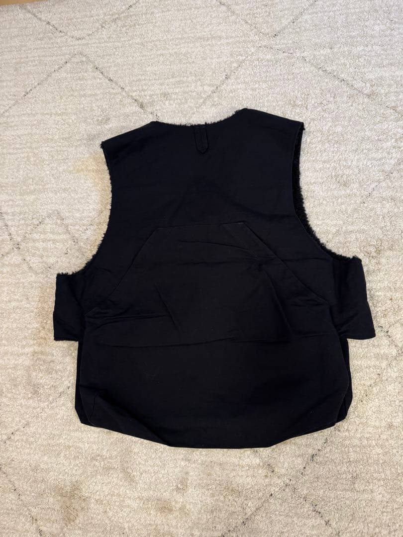 エンジニアードガーメンツ Fowl Vest コットンダブルクロス 黒 S