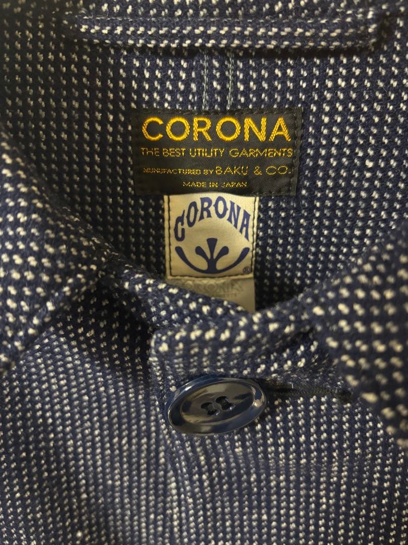 【美品】CORONAコロナ ユーティリティ カバーオール ジャケット ウール