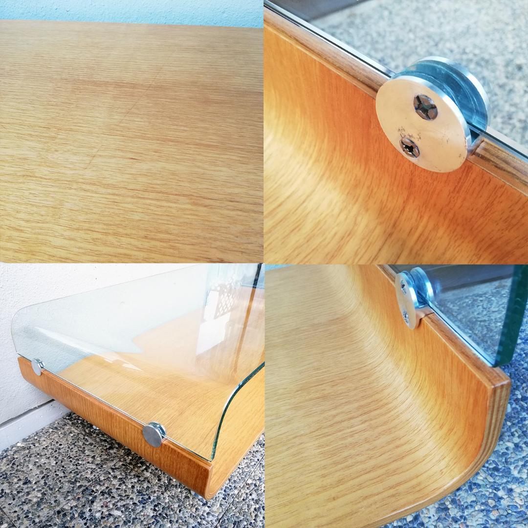 希少 IDC大塚家具 ミラージュ ガラス センターテーブル ミッドセンチュリー