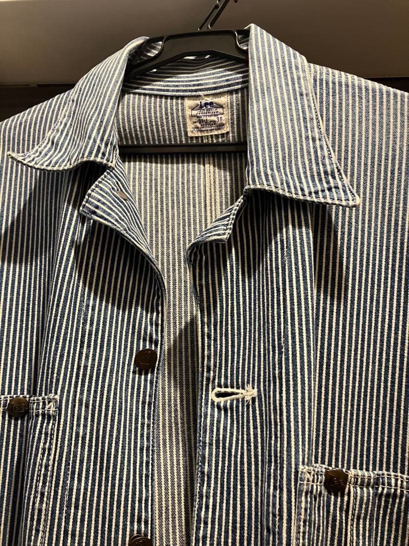 Lee 　ヒッコリー　カバーオール サイズ38　復刻　91-J