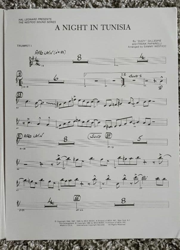 アート・デザイン・音楽 A Night in Tunisia -Nestico Sound Series