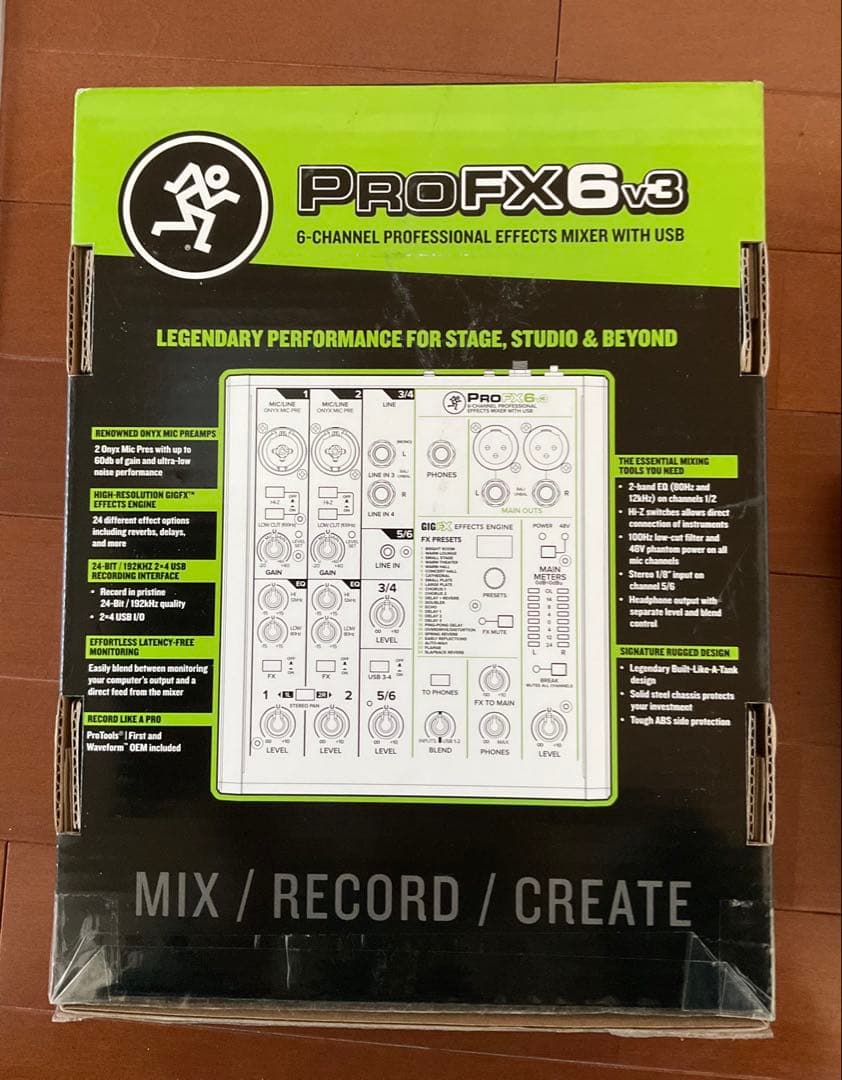 マッキー　オーディオミキサー　ProFX6V3