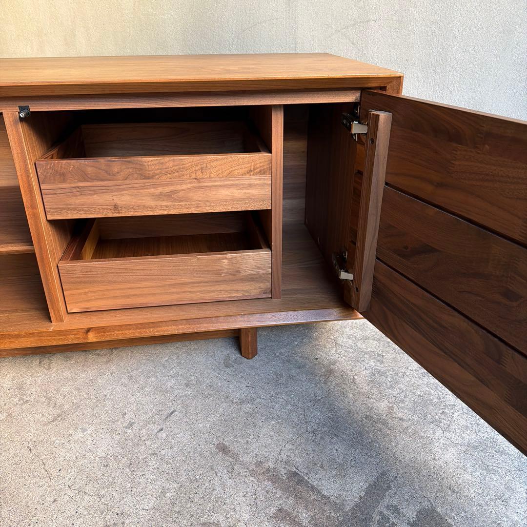 カリモク テレビボード ソリッドボード 無垢ウォールナット