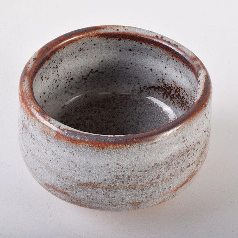 茶道具　人間国宝　荒川豊蔵作　志野茶碗　共箱　M　R8052