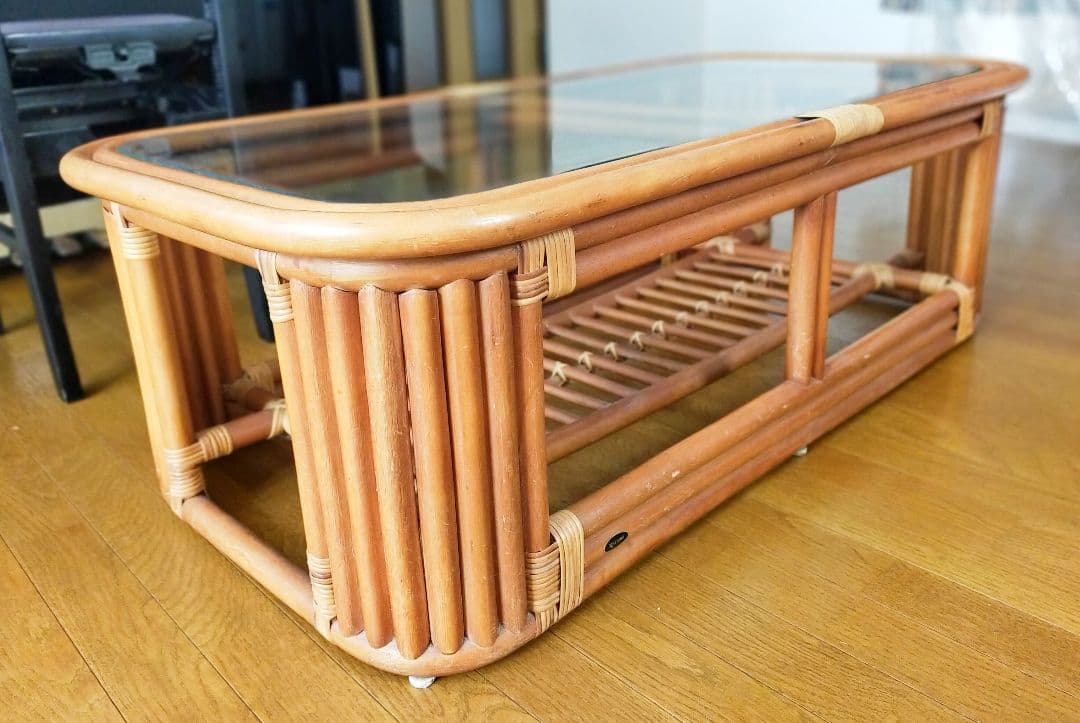 Kazama テーブル 籐（直接引取限定）