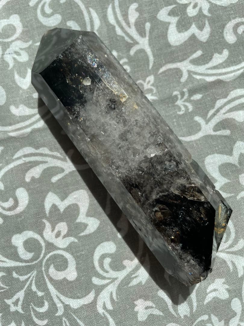 魔除け 邪気祓いに！ 黒水晶 315g 虹 多数 天然石 パワーストーン