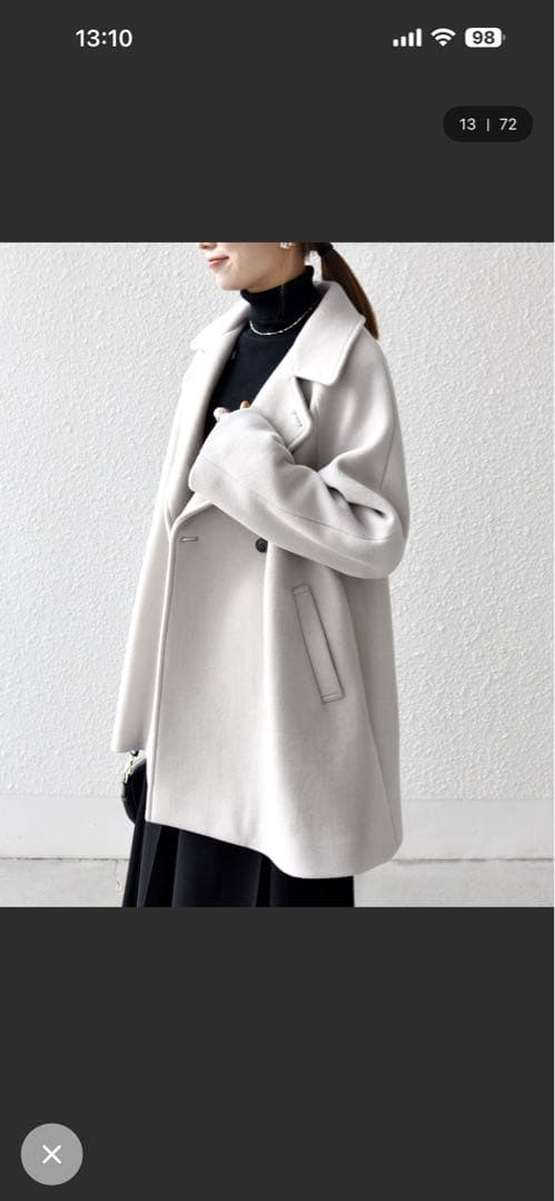 リングベルさま専用⭐︎スタンドテーラードハーフコート