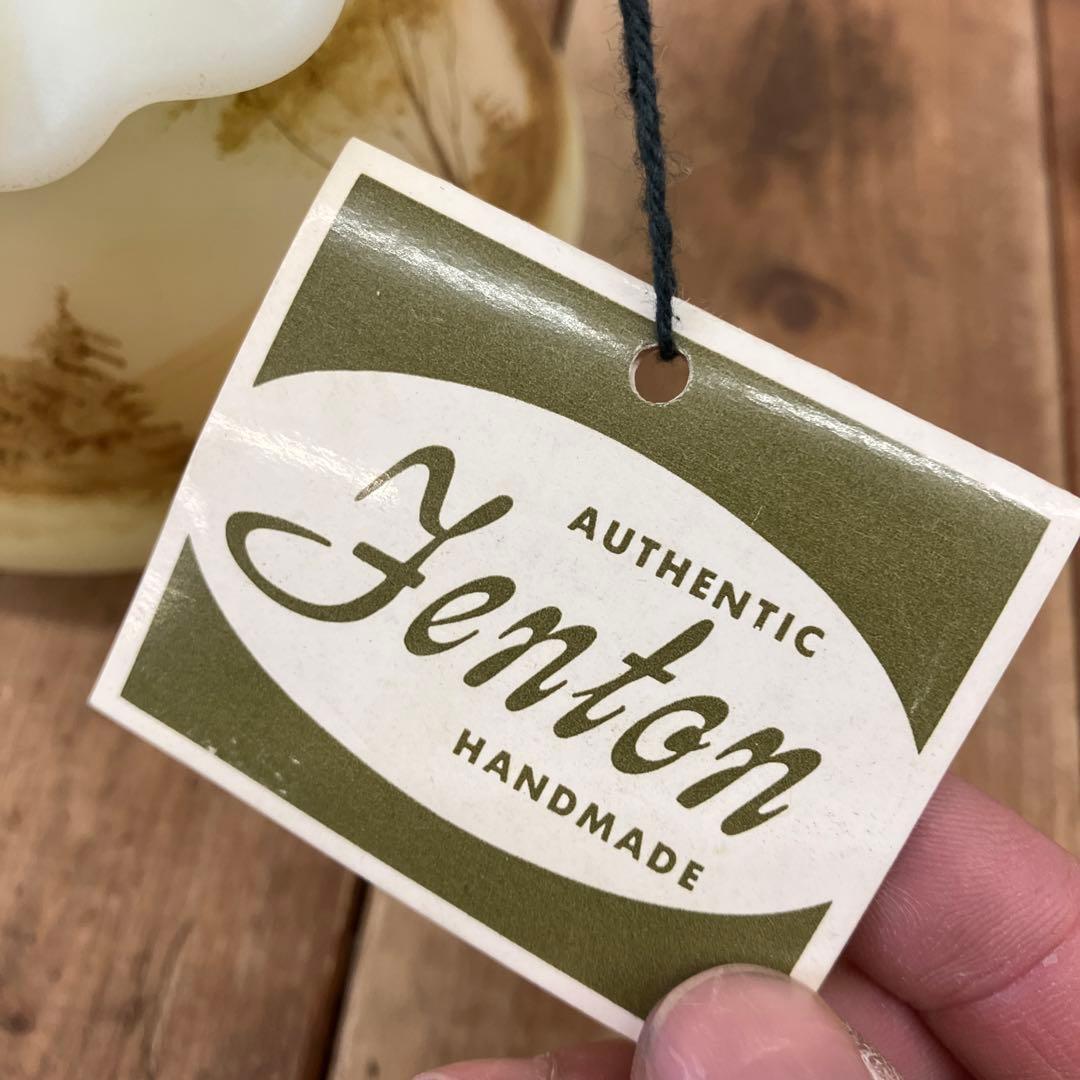 北米 フェントン アートガラス ウランガラス バスケット カゴ 小物入れ 置物