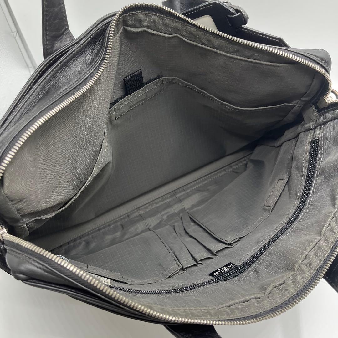 【希少】PORTER タウゼン オールレザー ブリーフケース　ビジネスバッグ　黒