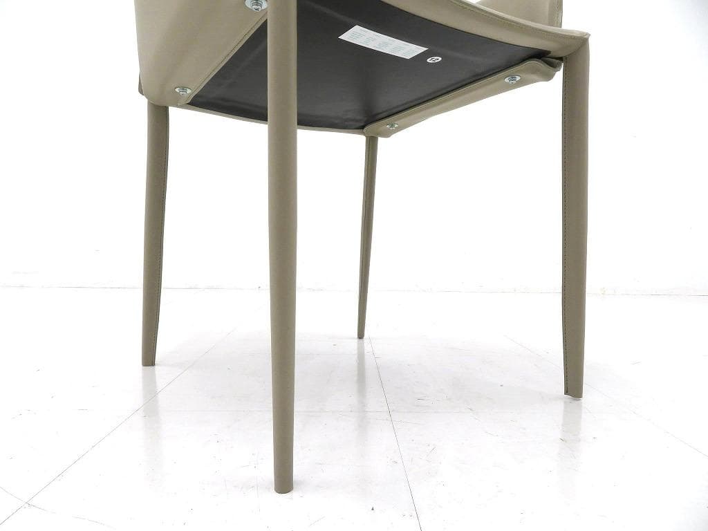 展示品　イタリア　ボンテンピ　総本革　レザー　チェア　モダン　高級