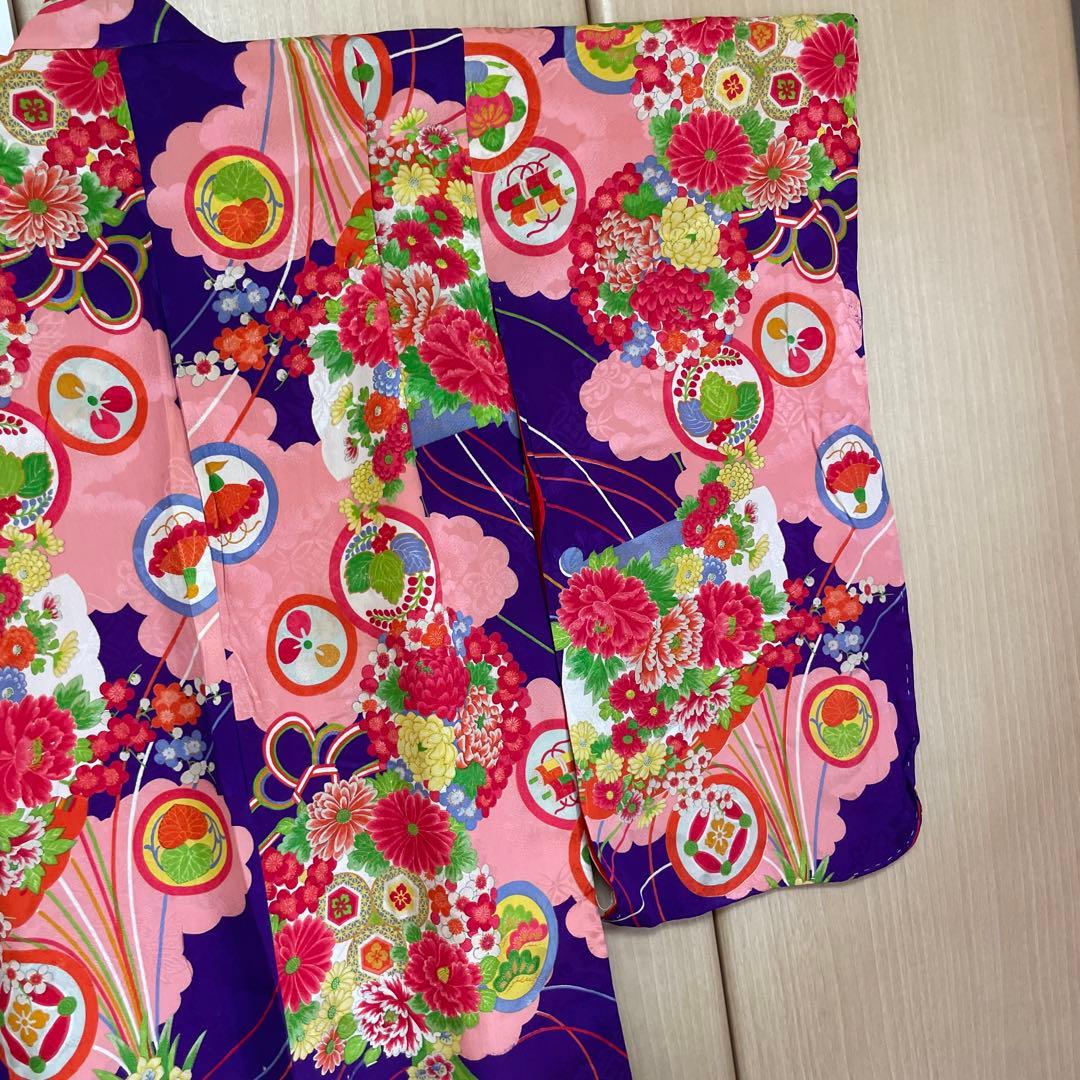 大正ロマン　七五三 アンティーク　着物　レトロ