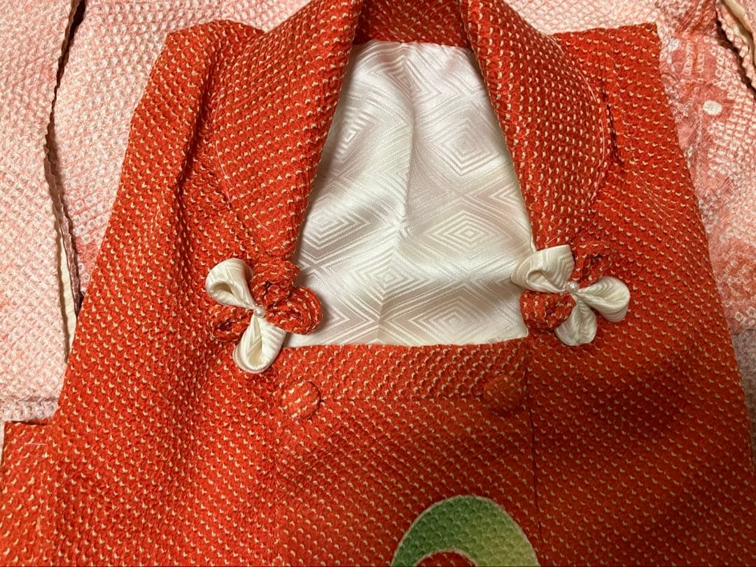 藤娘きぬたや被布　3歳祝い着