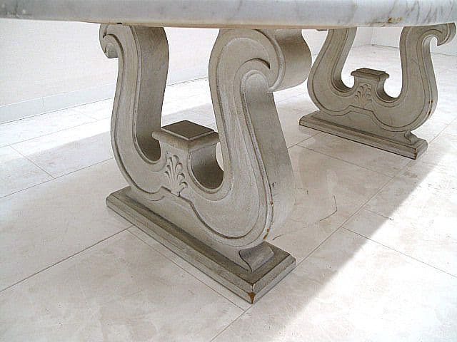 イタリア製 大理石トップセンターテーブル　W130cm リビングテーブル