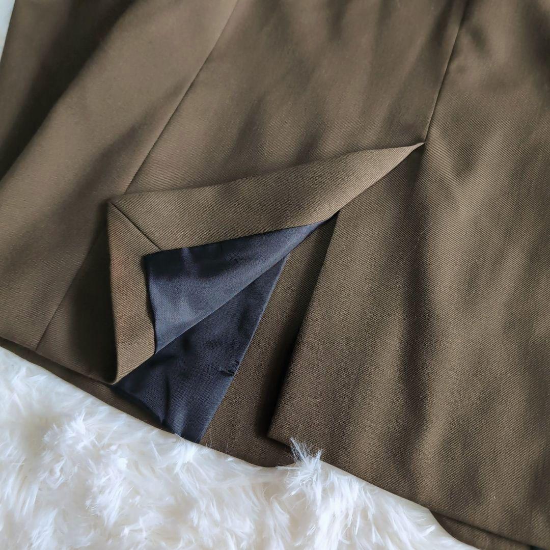 美品 ZARA シングル2B スーツ セットアップ L～XL W82cm カーキ