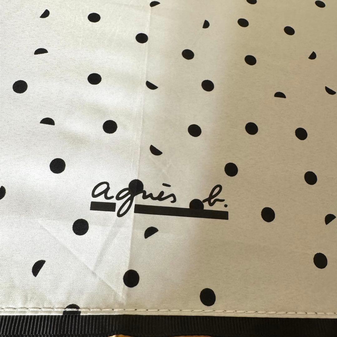 ★アニエスベー★晴雨兼用　日傘　１級遮光　遮熱　サマーシールド　軽量　ドット